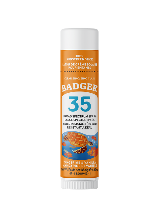 Badger - Spf 35 Clear Zinc Kids Face St, 18.4 g