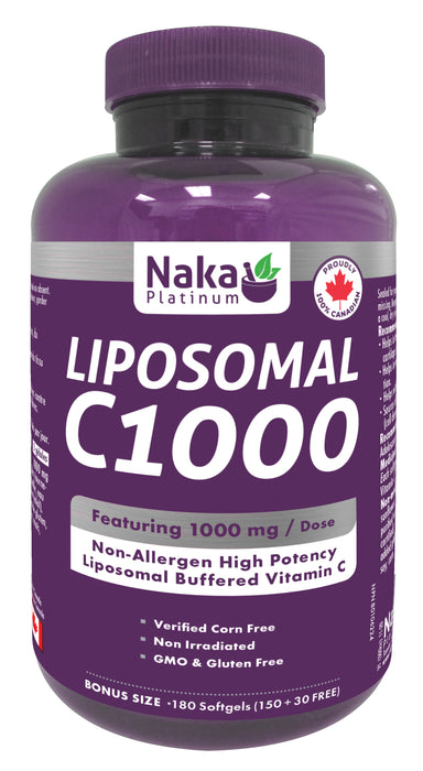 Naka Platinum - Liposomal C1000, 180 Sg