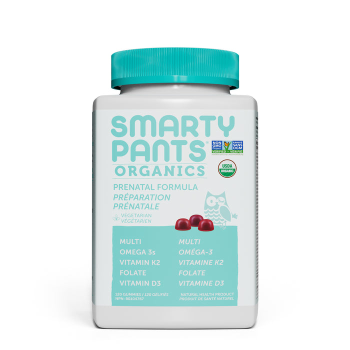 SmartyPants Vitamins - Organic Prenatal Formula, 120 Gummies