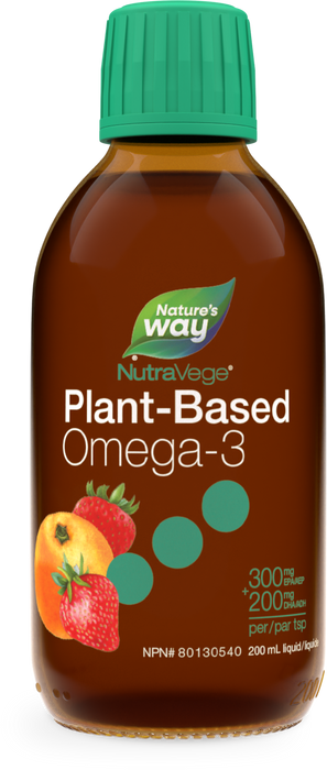 Nature's Way - NutraVege Plant Omega-3 Strawberry Orange, 200 mL