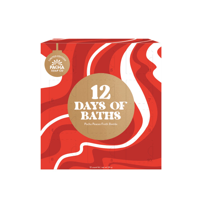 Pacha Soap - Froth Bomb Set 12 Days of Baths, 12 Count