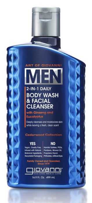 Giovanni - Men's 2-1 Body Wash & Facial, 499 mL