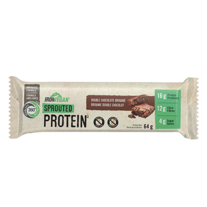 Iron Vegan - Protein Bar - Double Chocolate Brownie, 64 g