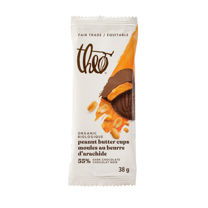 Theo - Peanut Butter Cups - Dark, 38 g