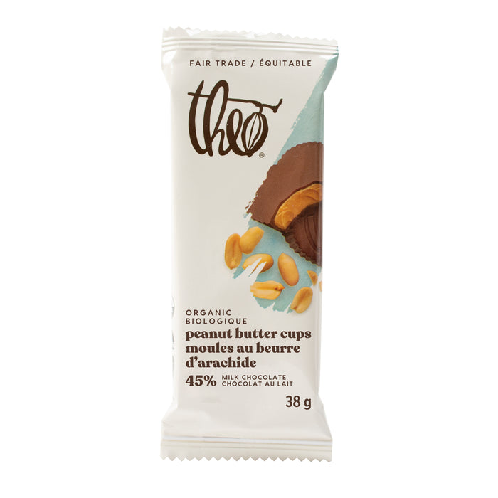 Theo - Milk Chocolate Peanut Butter Cups, 38 g