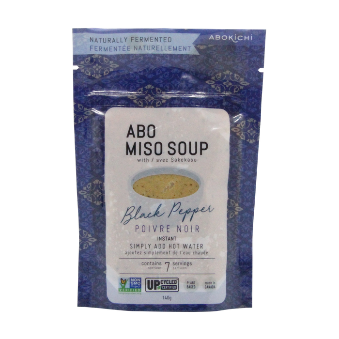 Abokichi - Miso Soup - Black Pepper, 140 g