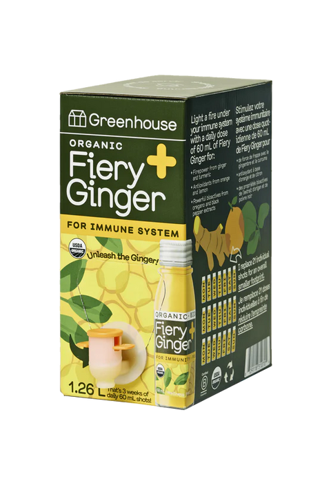 Greenhouse Juice - Fiery Ginger Shot Box, 1.26 L