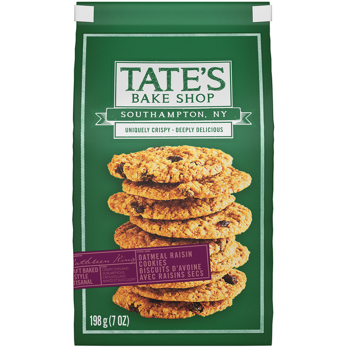 Tates Bake Shop - Cookies - Oatmeal Raisin, 198 g