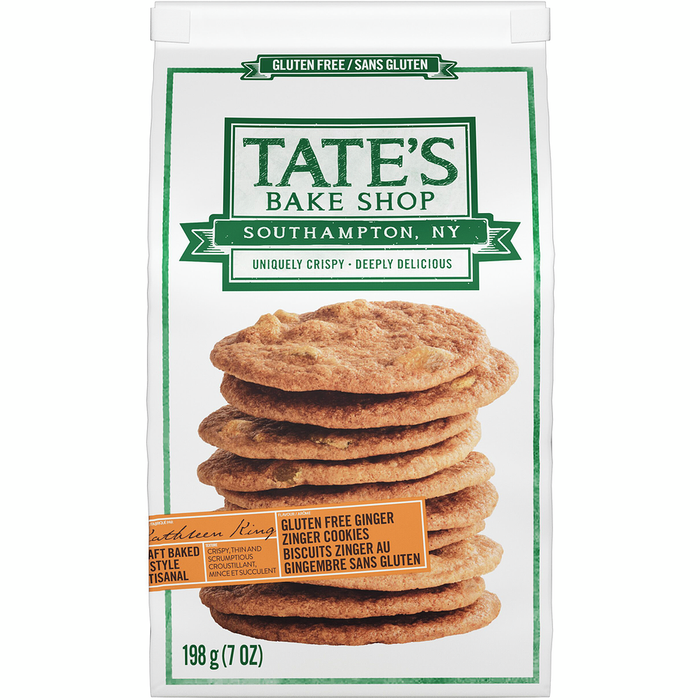 Tates Bake Shop - Cookies - Gf Ginger Zinger, 198 g