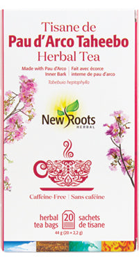 New Roots Herbal - Pau D'arco Tea Bags, 20 Count
