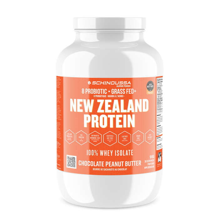 Schinoussa - New Zealand Probiotic Whey Iso Chocolate Peanut Butter, 910 g