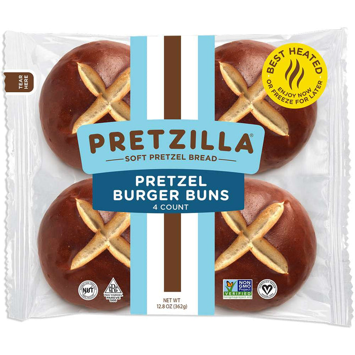 Pretzilla - Soft Pretzel Burger Buns, 362 g