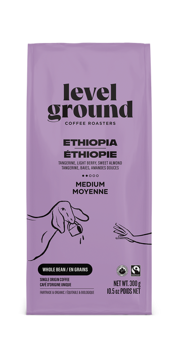Level Ground Trading Ltd - Ethiopia, Medium & Lovely, Whole Bean, 300 g