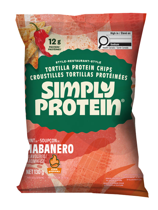 Simply Protein - Tortilla Chips Hint of Habenero, 130 g
