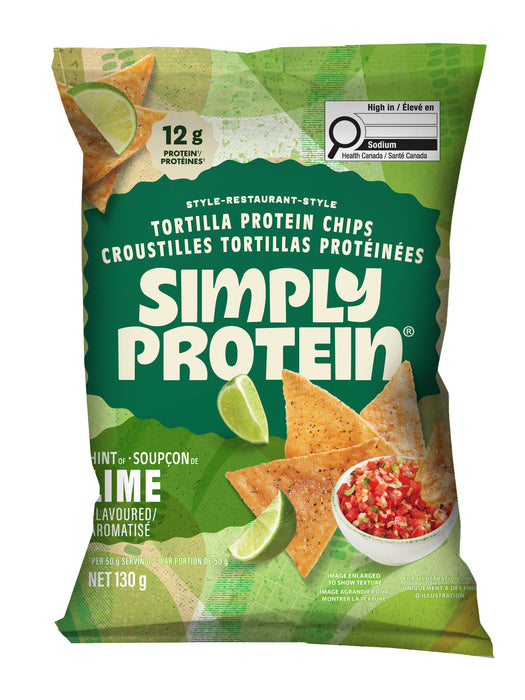 Simply Protein - Tortilla Chips - Hint of Lime, 130 g