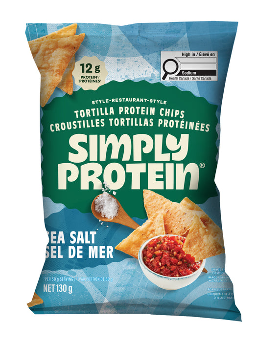 Simply Protein - Tortilla Chips - Sea Salt, 130 g