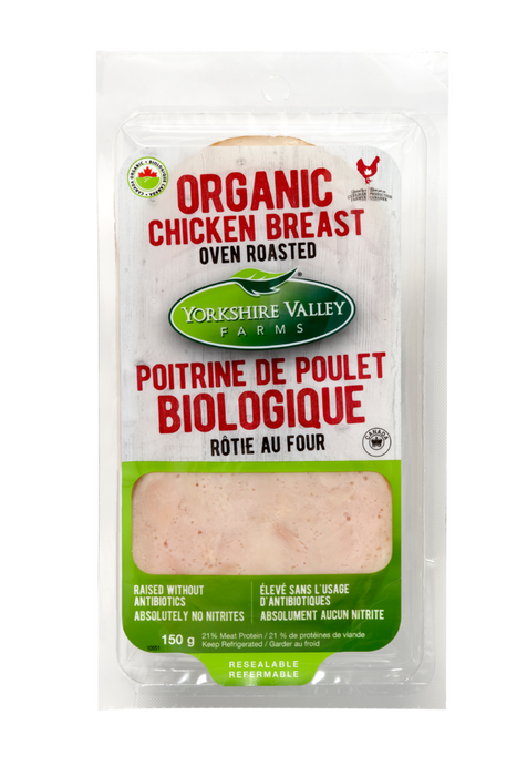 Yorkshire Valley - Organic Oven Roasted Chicken Breast (Sliced), 150 g