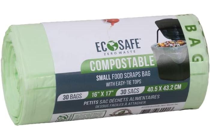 EcoSafe Zero Waste - Compostable Bag, 16" x 17", 30/roll