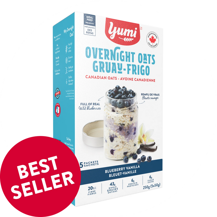 Yumi Organics - Overnight Oats - Blueberry Vanilla, 250 g