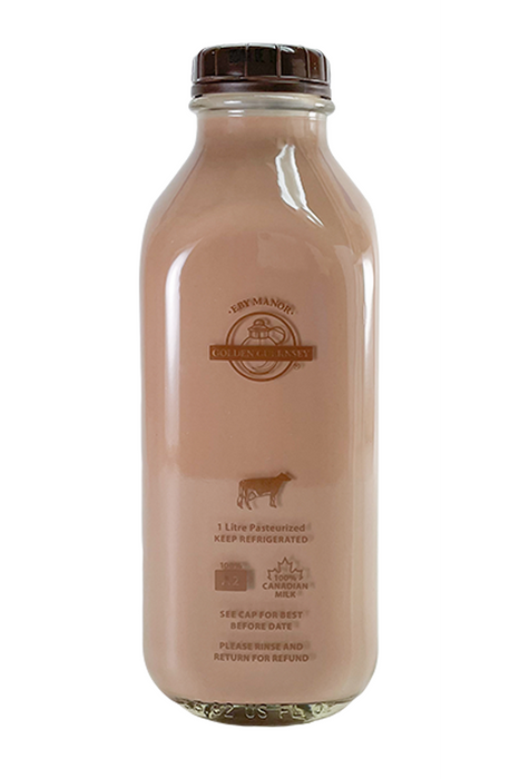Eby Manor Golden Guernsey - 4% Guernsey Chocolate Milk, 1 L