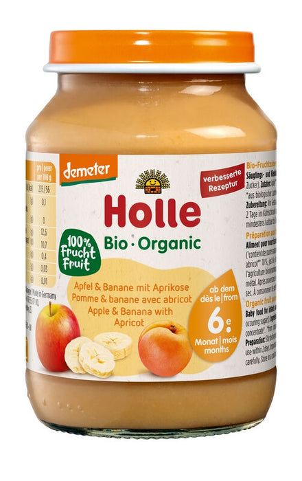 Holle - Organic Jar - Apple Banana with Apricot - 190 g