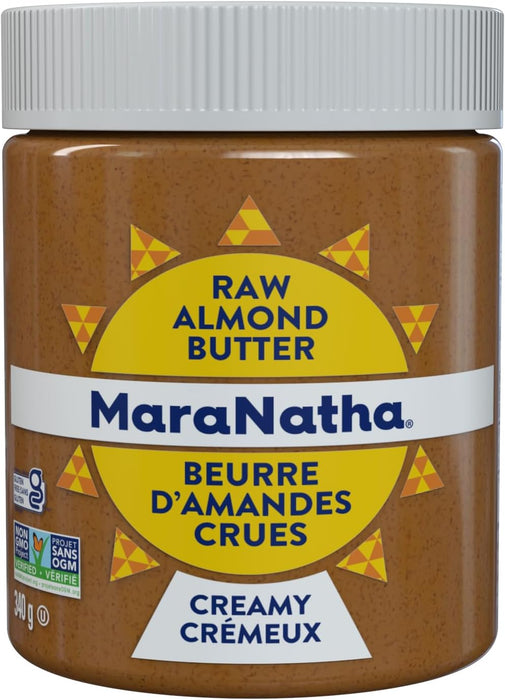 MaraNatha - Raw Creamy Almond Butter - No Salt, 340 g