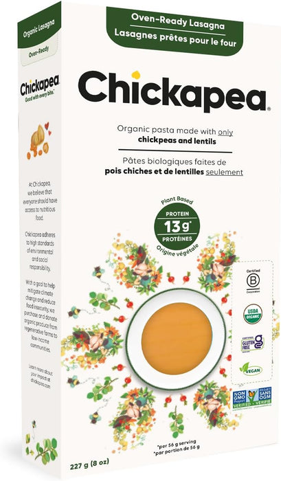 Chickapea Pasta - Organic Lasagne, 227 g