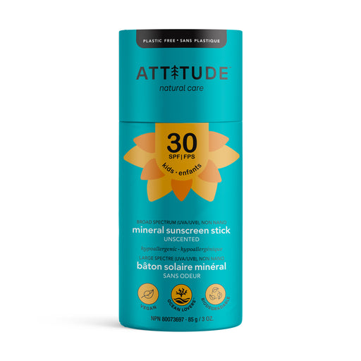 Attitude - SPF 30 Kids' Sunscreen Stick, 85g