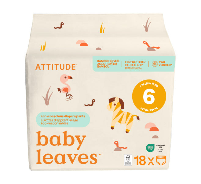 Attitude - Baby Training Pants Size 6, 18 Count