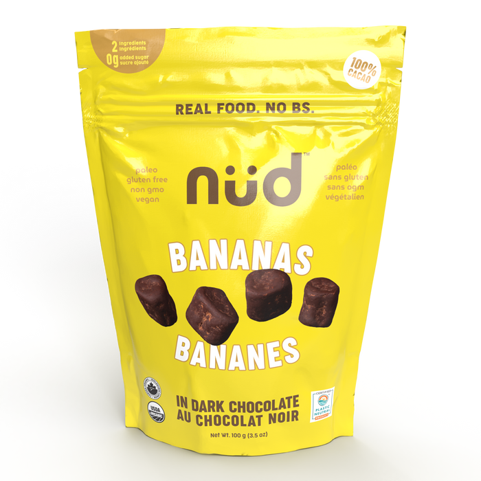 nud fud - Chocolate Covered Chewy Banana, 100 g