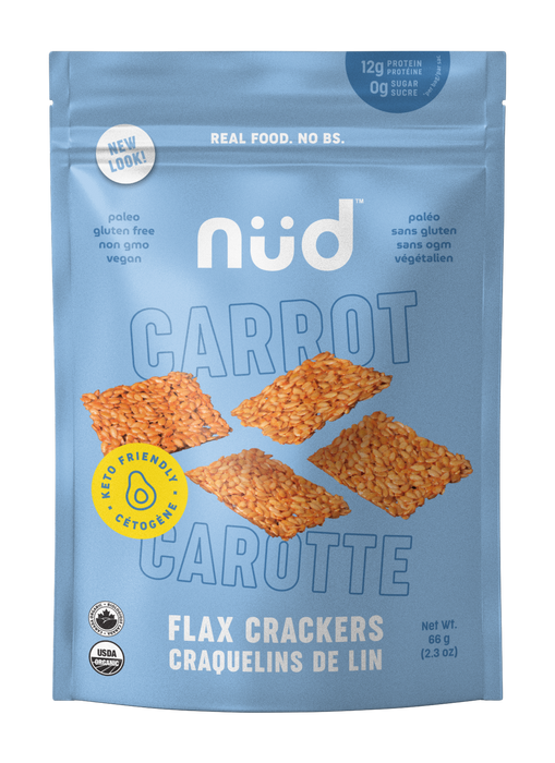 nud fud - Carrot Flax Cracker, 66 g