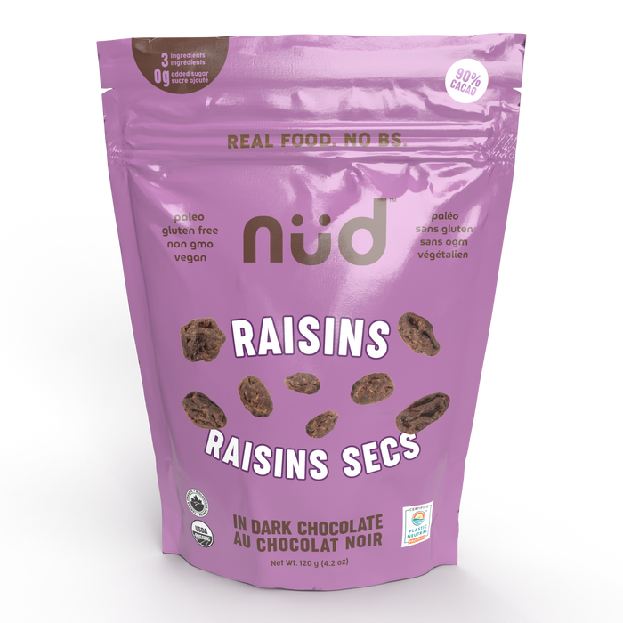 nud fud - Chocolate Covered Raisins, 120 g