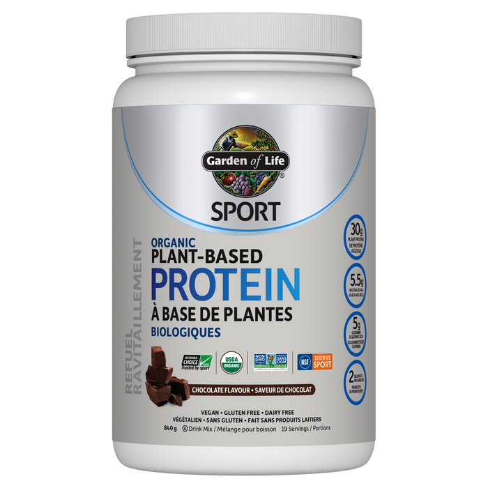 Garden Of Life - Sport Organic Plant-based Protein Powder Chocolate, 840 g