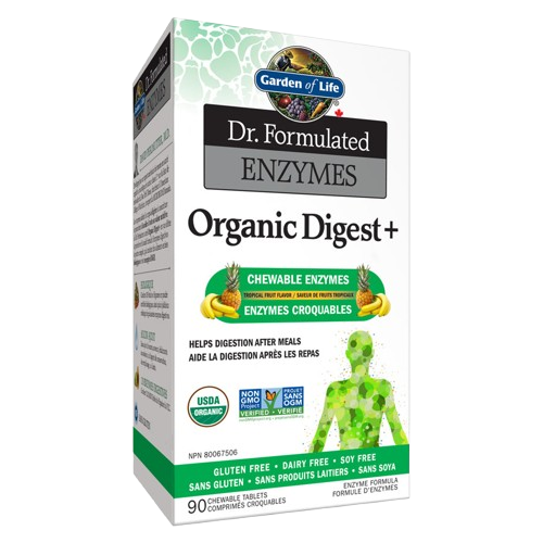 Garden of Life - Dr. Formulated Organic Digest+, 90 Chewables
