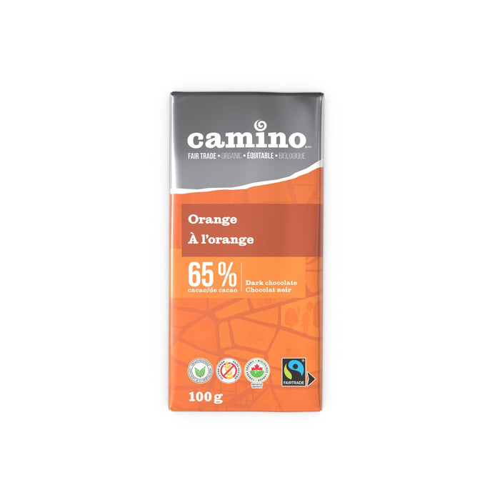 Camino - Orange Chocolate Bar, 100 g