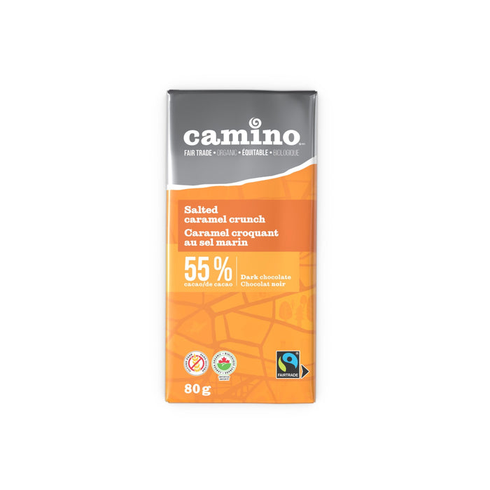 Camino - Salted Caramel Crunch Dark Chocolate, 80 g