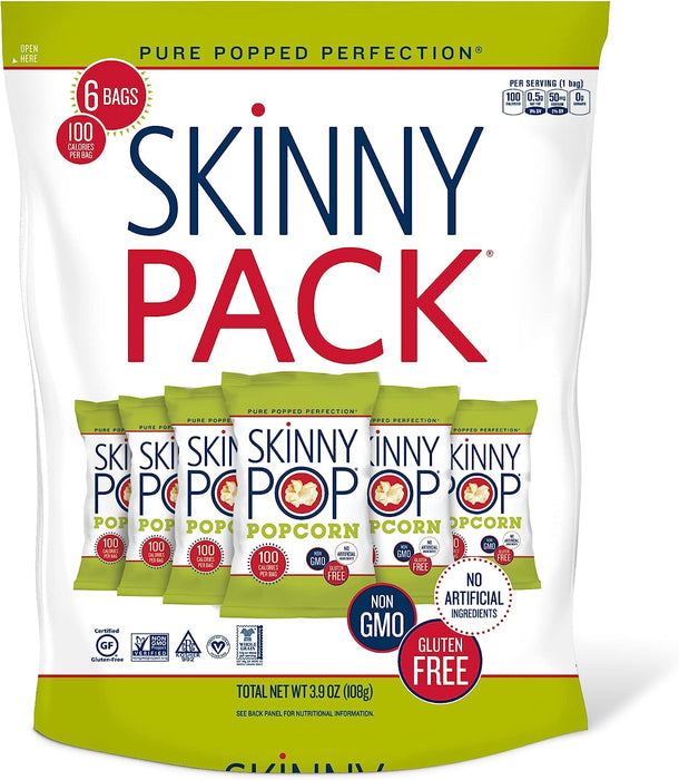 Skinny Pop - Skinny Pack, Original, 6x18 g