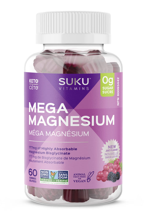 SUKU Vitamins - Mega Magnesium, 60 Gummies