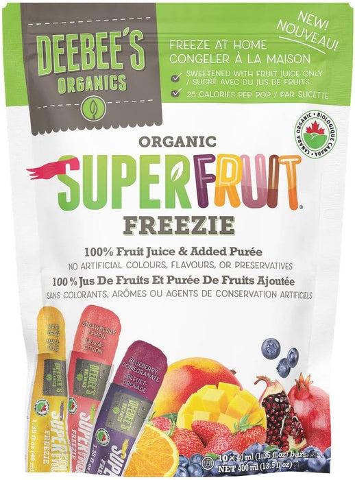 Deebee's Organics - Superfruit Freezies, 10x40 mL