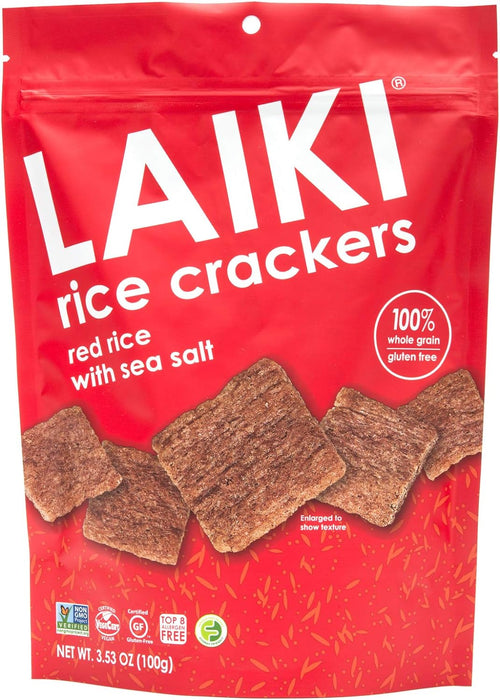 Laiki - Red Rice Crackers, 100 g