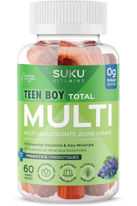 SUKU Vitamins - Teen Boy Total Multi, 60 Gummies