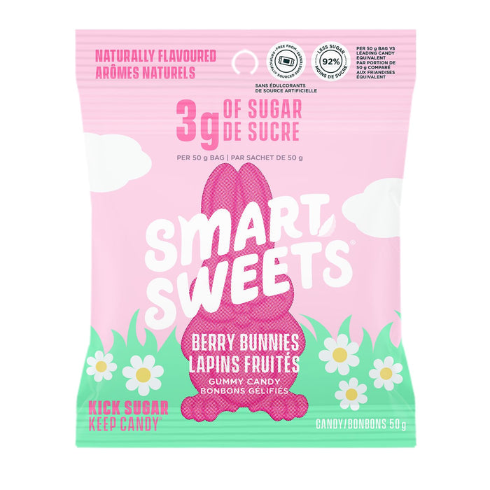 Smart Sweets - Berry Bunnies, 50 g