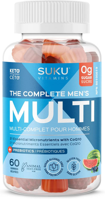 SUKU Vitamins - Complete Men's Multi, 60 Gummies