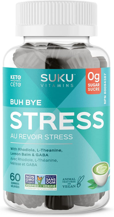 SUKU Vitamins - Buh Bye Stress, 60 Gummies