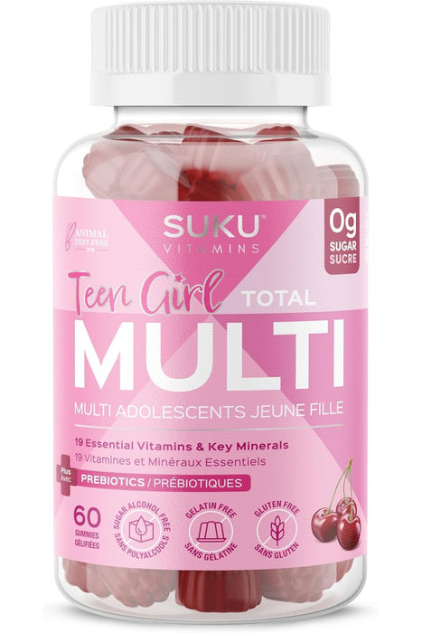 SUKU Vitamins - Teen Girl Total Multi, 60 Gummies