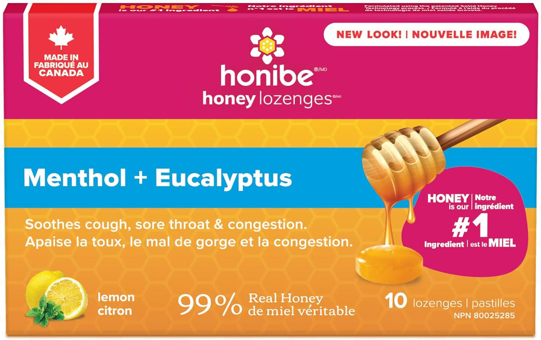 Honibe - Honey & Lemon Lozenges, 10 Count
