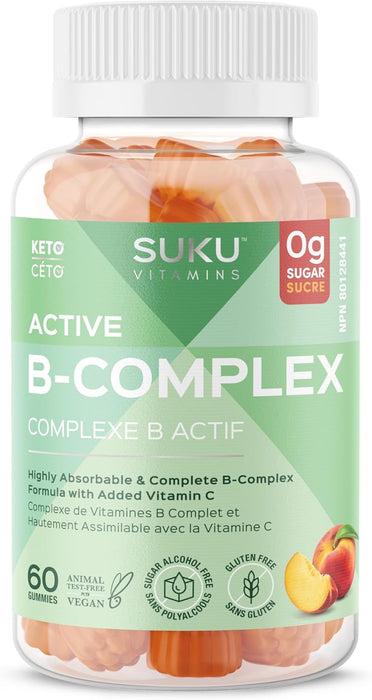 SUKU Vitamins - Active B-Complex, 60 gummies