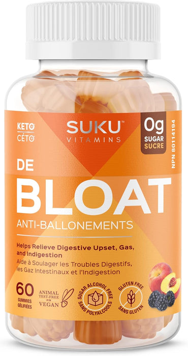 SUKU Vitamins - De Bloat, 60 Gummies