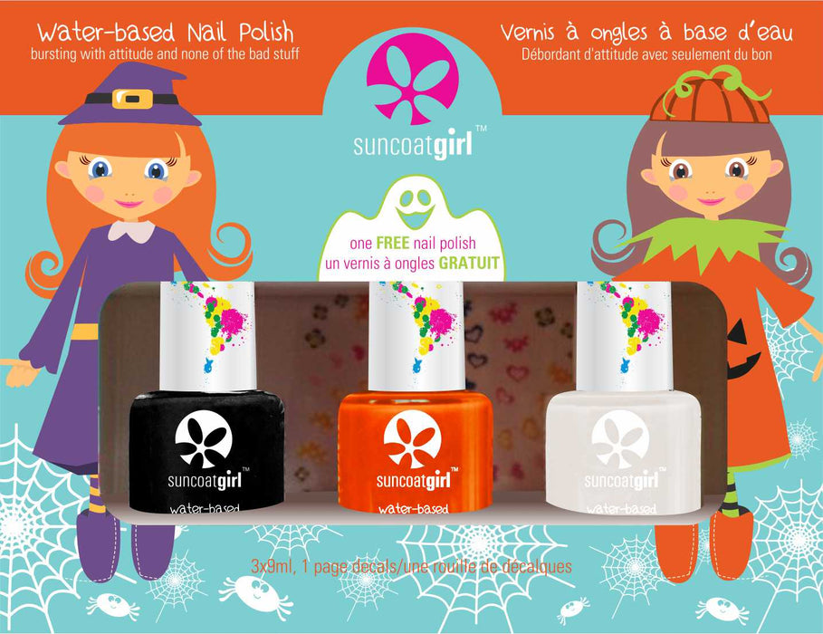 Suncoat - Holloween Nail Kit, 3 Count