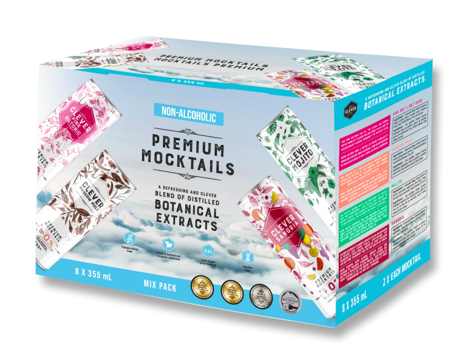 Clever Mocktails - Mix Pack, 8x355 mL